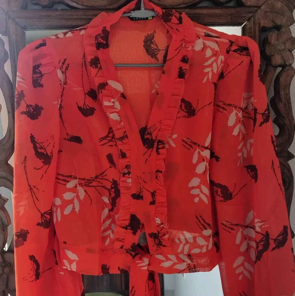 Bright orange Crop top - Picture 1 of 3